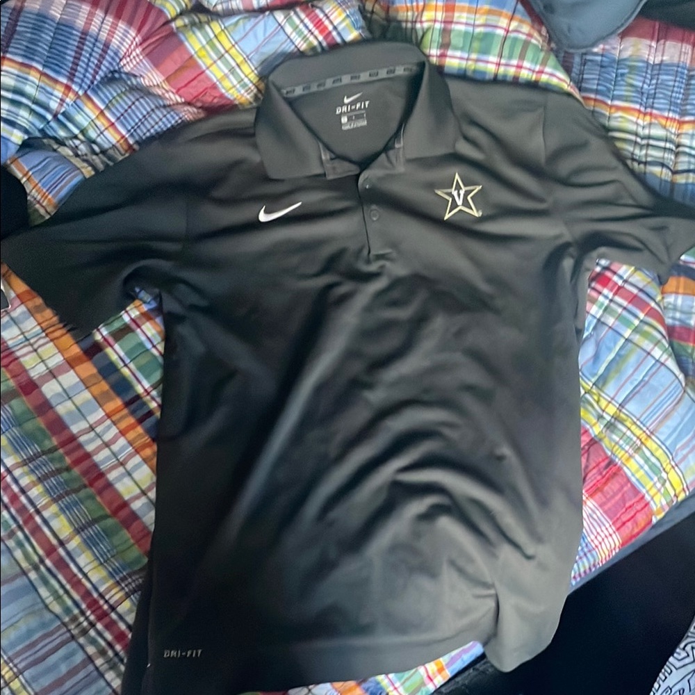 Vanderbilt Nike Black grey Shirt with historic star Logo